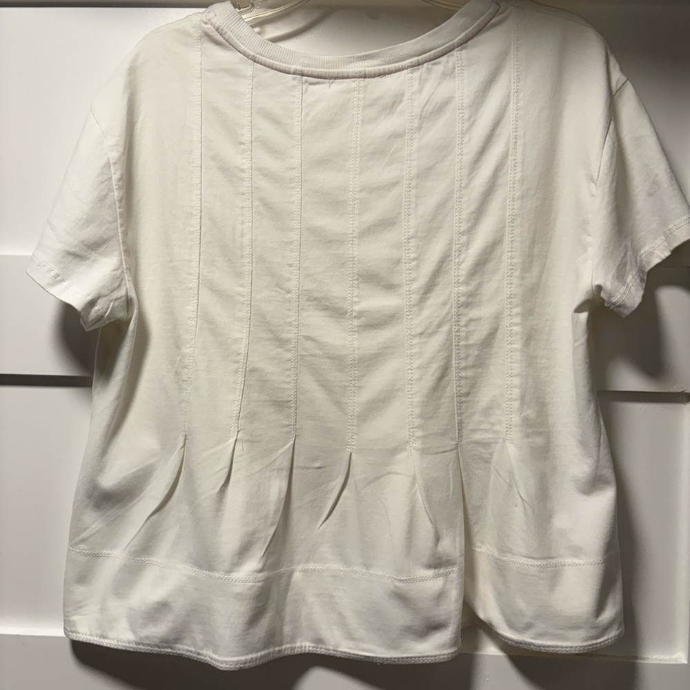 Pilcro White Short Sleeve Tee - Picture 3 of 3